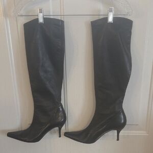 ColeHaan Elegant Black Knee-High Women's Boots Size 8 1/2B